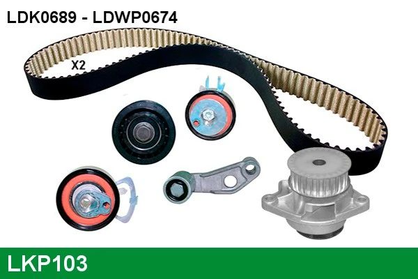 LUCAS Vízpumpa + fogasszíj készlet - LKP103 - TothCarparts