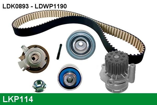LUCAS Vízpumpa + fogasszíj készlet - LKP114 - TothCarparts