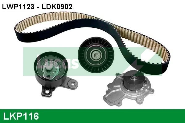 LUCAS Vízpumpa + fogasszíj készlet - LKP116 - TothCarparts