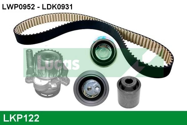 LUCAS Vízpumpa + fogasszíj készlet - LKP122 - TothCarparts