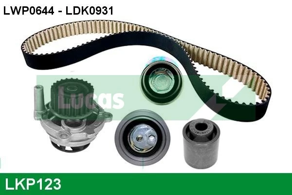 LUCAS Vízpumpa + fogasszíj készlet - LKP123 - TothCarparts
