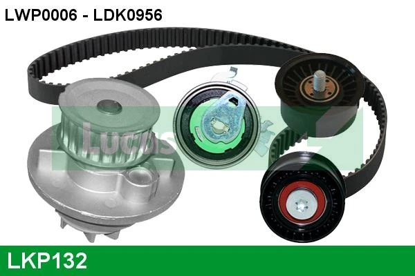 LUCAS Vízpumpa + fogasszíj készlet - LKP132 - TothCarparts