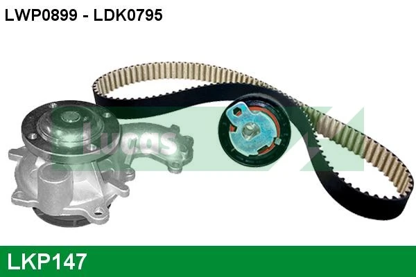 LUCAS Vízpumpa + fogasszíj készlet - LKP147 - TothCarparts
