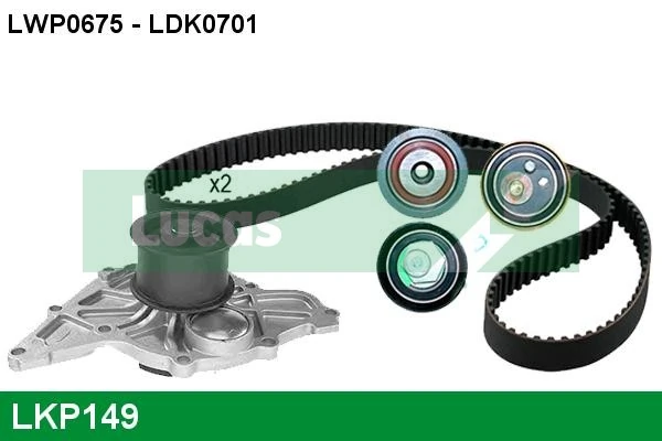 LUCAS Vízpumpa + fogasszíj készlet - LKP149 - TothCarparts