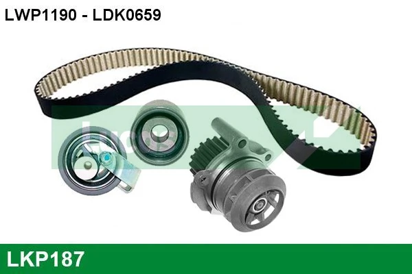 LUCAS Vízpumpa + fogasszíj készlet - LKP187 - TothCarparts