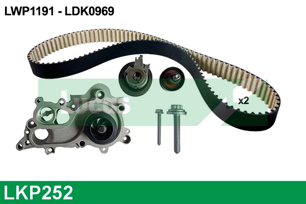 LUCAS Vízpumpa + fogasszíj készlet - LKP252 - TothCarparts