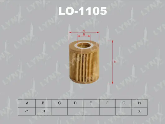 LYNXAUTO olajszűrő - LO-1105 - TothCarparts