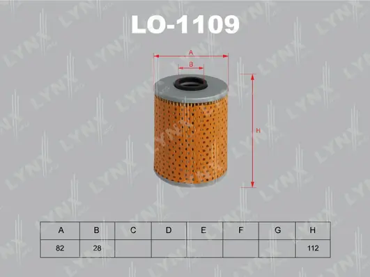 LYNXAUTO olajszűrő - LO-1109 - TothCarparts
