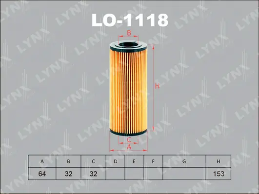LYNXAUTO olajszűrő - LO-1118 - TothCarparts