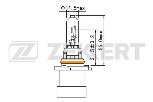 ZEKKERT izzó, főfényszóró - LP-1145 - TothCarparts