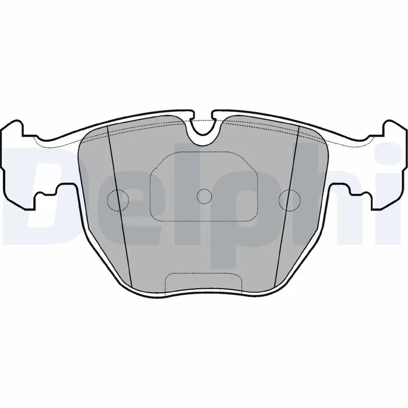 DELPHI fékbetétkészlet, tárcsafék - LP1003 - TothCarparts
