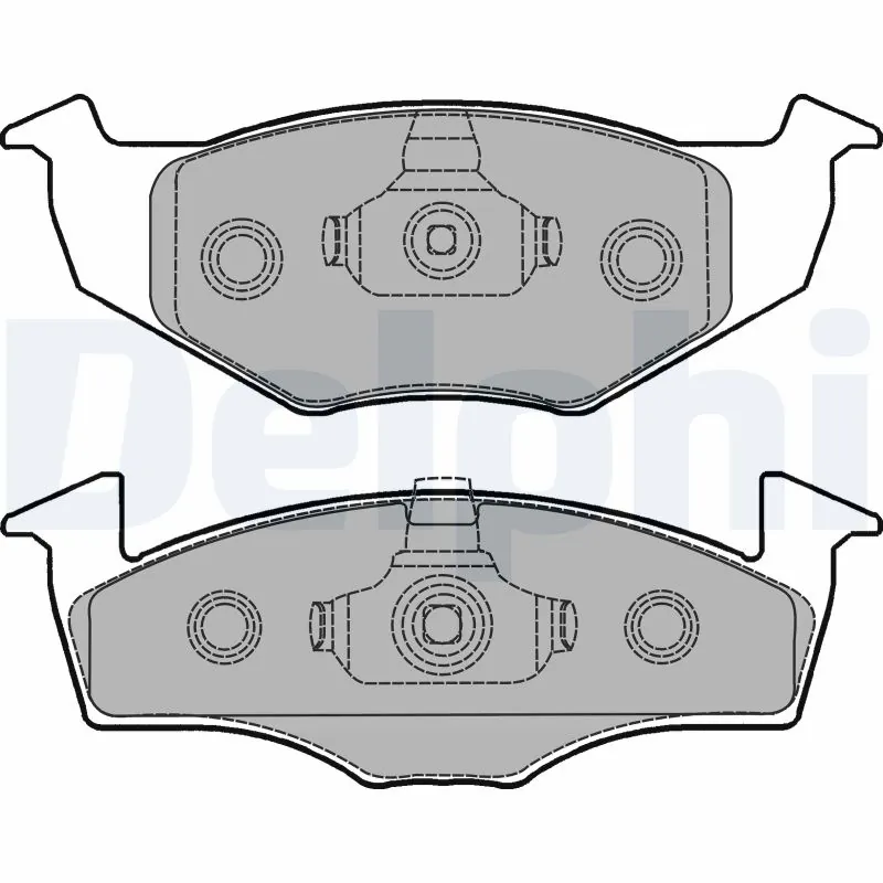 DELPHI fékbetétkészlet, tárcsafék - LP1249 - TothCarparts