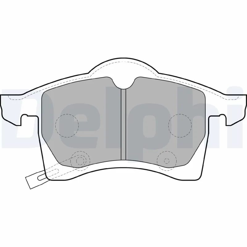 DELPHI fékbetétkészlet, tárcsafék - LP1309 - TothCarparts
