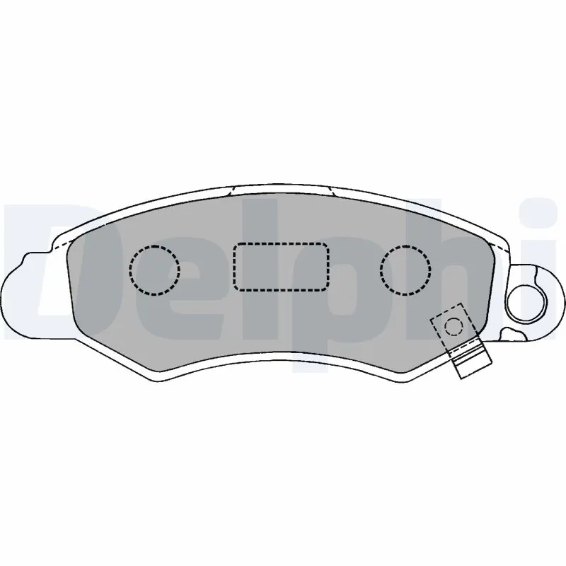 DELPHI fékbetétkészlet, tárcsafék - LP1318 - TothCarparts