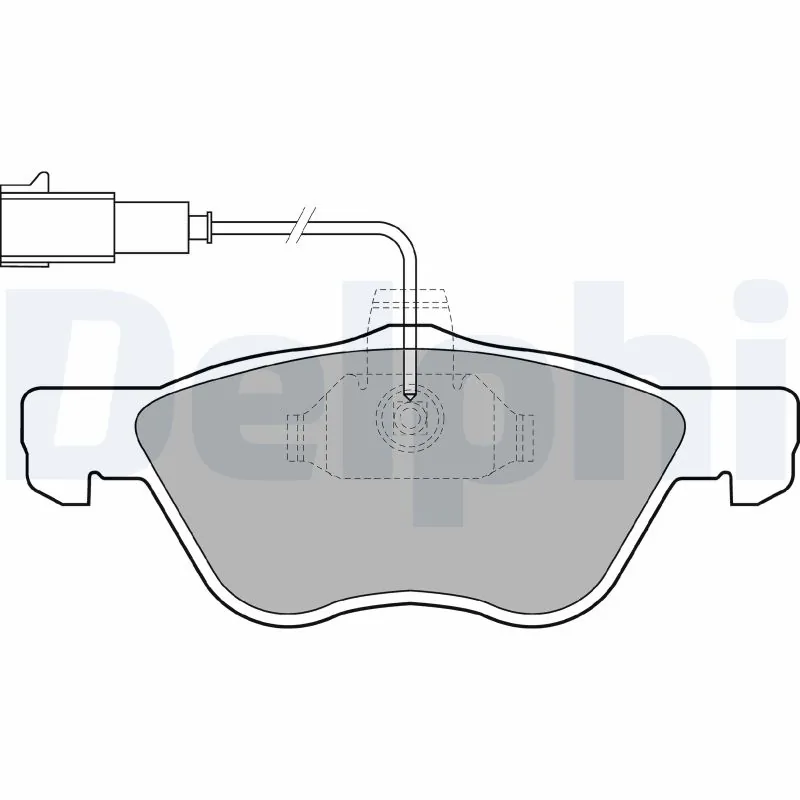 DELPHI fékbetétkészlet, tárcsafék - LP1408 - TothCarparts