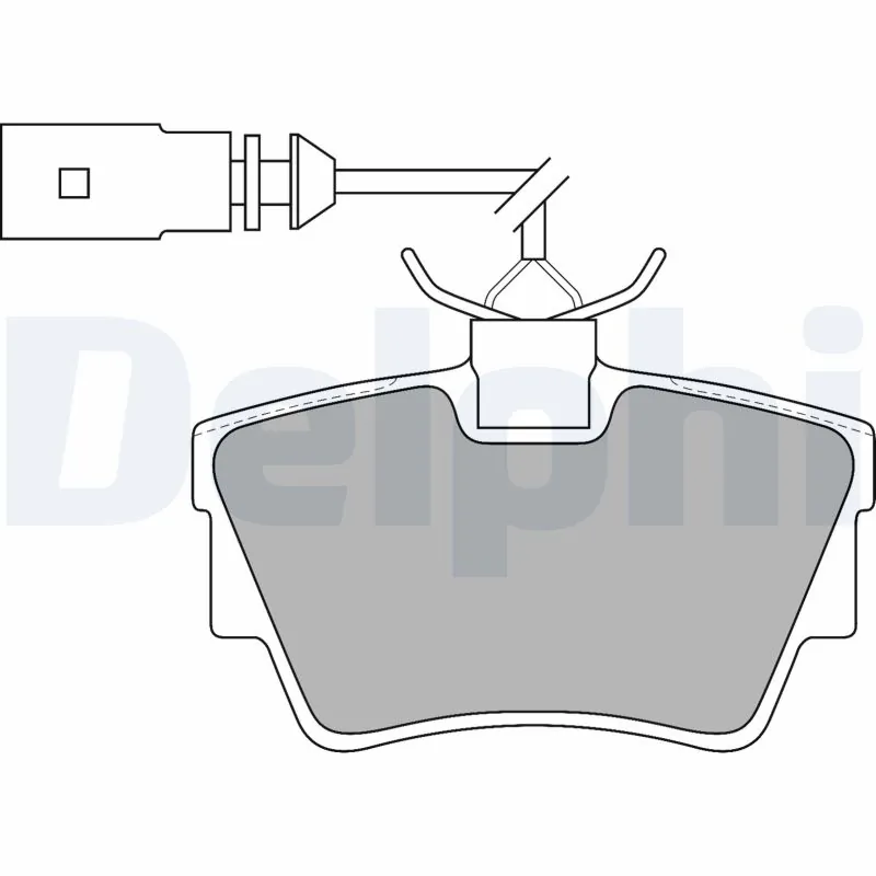DELPHI fékbetétkészlet, tárcsafék - LP1511 - TothCarparts