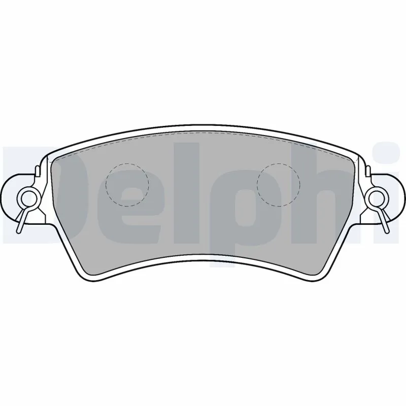 DELPHI fékbetétkészlet, tárcsafék - LP1517 - TothCarparts