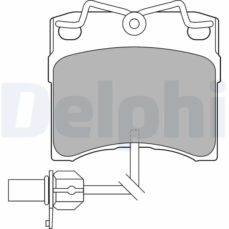 DELPHI fékbetétkészlet, tárcsafék - LP1535 - TothCarparts