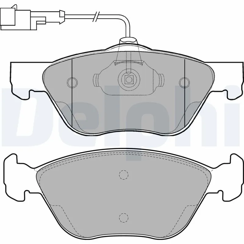 DELPHI fékbetétkészlet, tárcsafék - LP1587 - TothCarparts