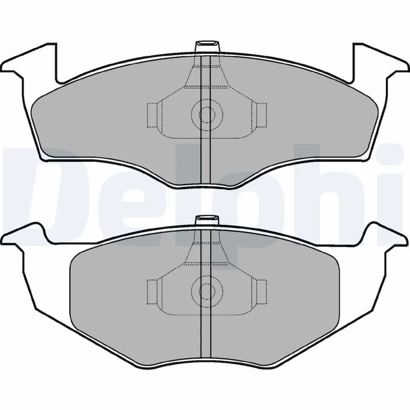 DELPHI fékbetétkészlet, tárcsafék - LP1591 - TothCarparts