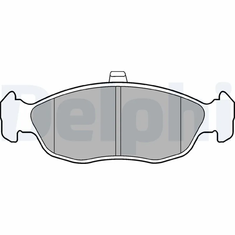 DELPHI fékbetétkészlet, tárcsafék - LP1597 - TothCarparts