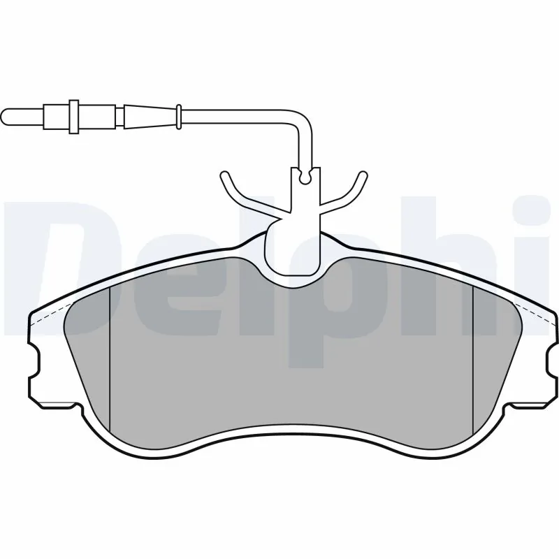 DELPHI fékbetétkészlet, tárcsafék - LP1607 - TothCarparts