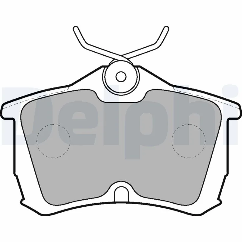 DELPHI fékbetétkészlet, tárcsafék - LP1626 - TothCarparts