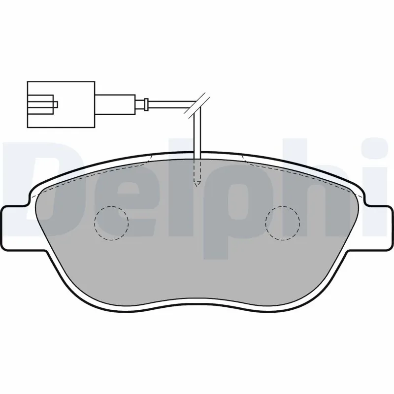 DELPHI fékbetétkészlet, tárcsafék - LP1721 - TothCarparts