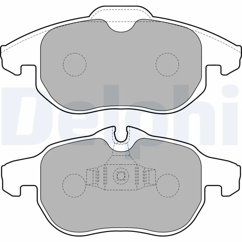 DELPHI fékbetétkészlet, tárcsafék - LP1723 - TothCarparts