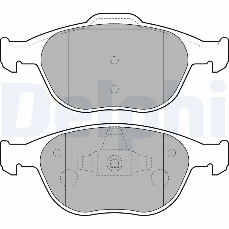 DELPHI fékbetétkészlet, tárcsafék - LP1724 - TothCarparts