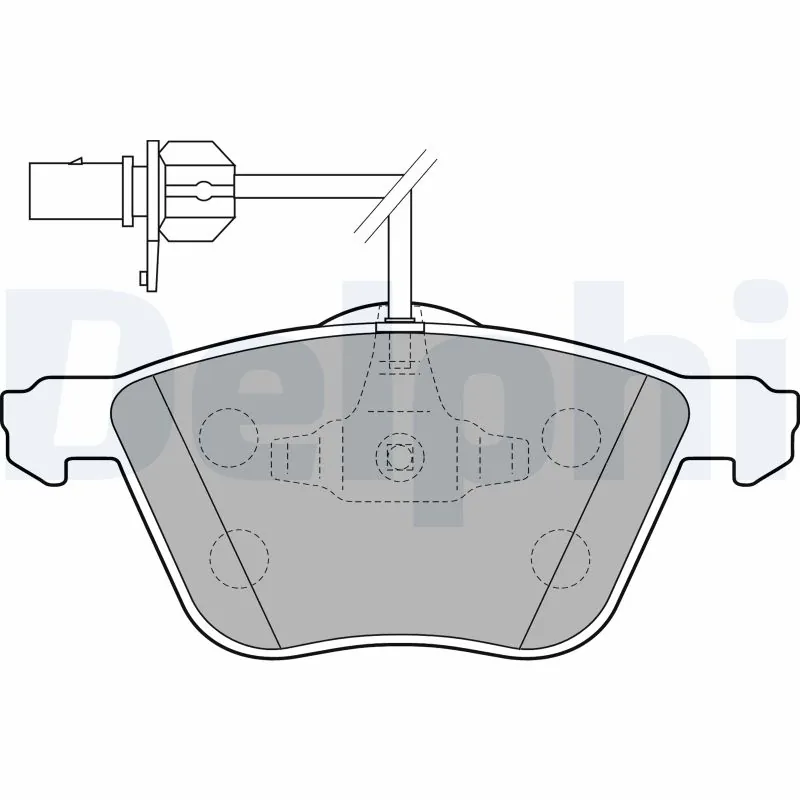 DELPHI fékbetétkészlet, tárcsafék - LP1801 - TothCarparts