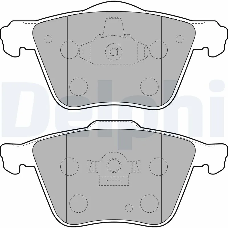 DELPHI fékbetétkészlet, tárcsafék - LP1821 - TothCarparts