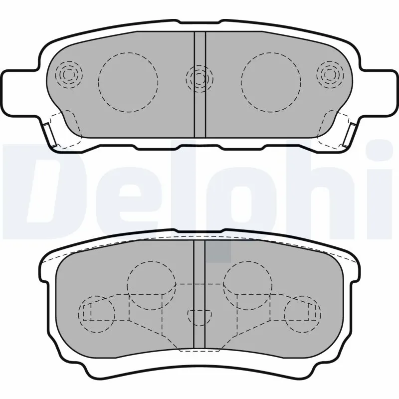 DELPHI fékbetétkészlet, tárcsafék - LP1852 - TothCarparts