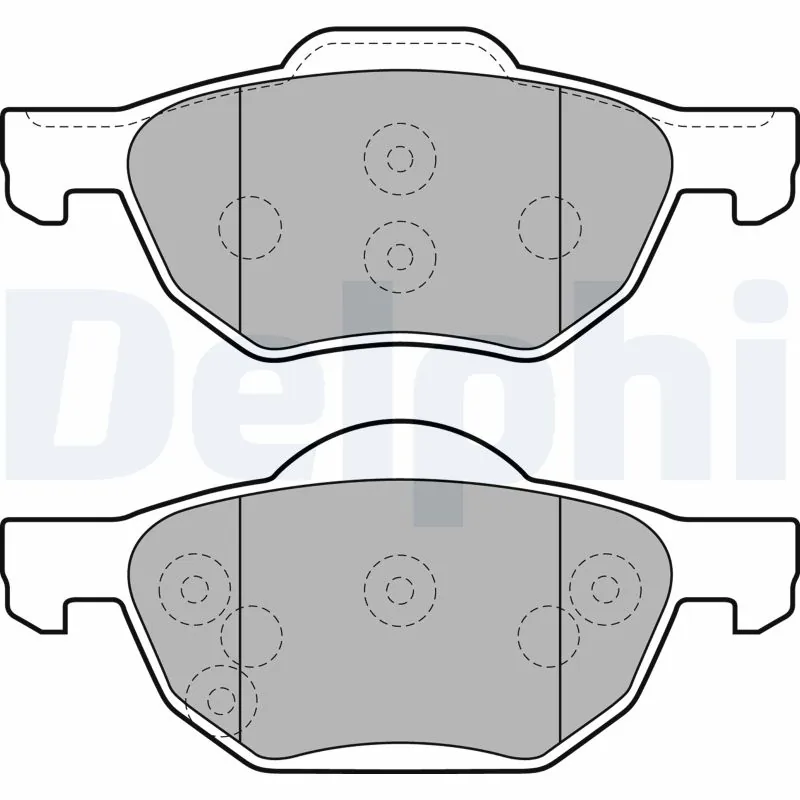 DELPHI fékbetétkészlet, tárcsafék - LP1862 - TothCarparts