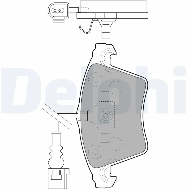 DELPHI fékbetétkészlet, tárcsafék - LP1913 - TothCarparts