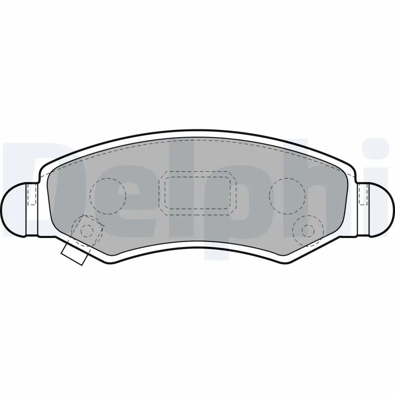 DELPHI fékbetétkészlet, tárcsafék - LP1919 - TothCarparts