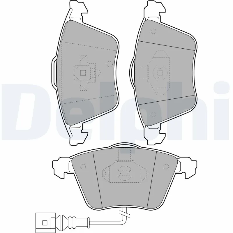 DELPHI fékbetétkészlet, tárcsafék - LP1921 - TothCarparts