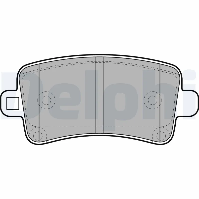 DELPHI fékbetétkészlet, tárcsafék - LP2084 - TothCarparts