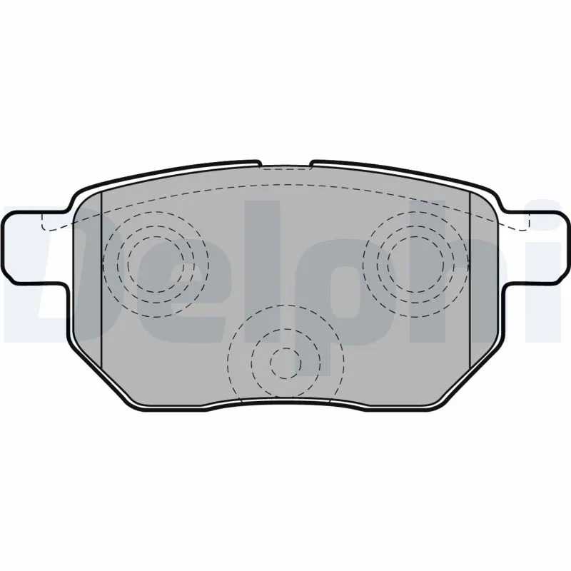DELPHI fékbetétkészlet, tárcsafék - LP2105 - TothCarparts
