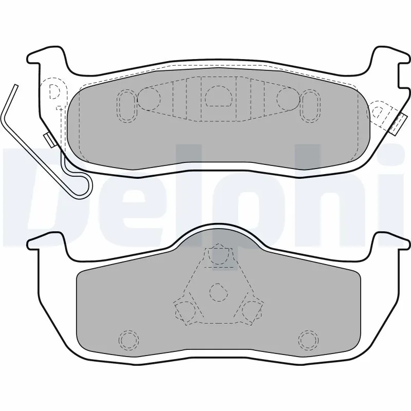 DELPHI fékbetétkészlet, tárcsafék - LP2109 - TothCarparts
