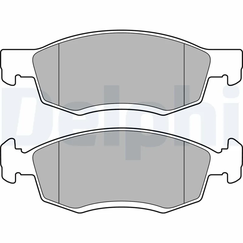 DELPHI fékbetétkészlet, tárcsafék - LP2137 - TothCarparts