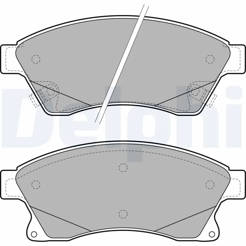 DELPHI fékbetétkészlet, tárcsafék - LP2142 - TothCarparts