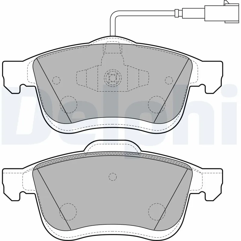 DELPHI fékbetétkészlet, tárcsafék - LP2168 - TothCarparts
