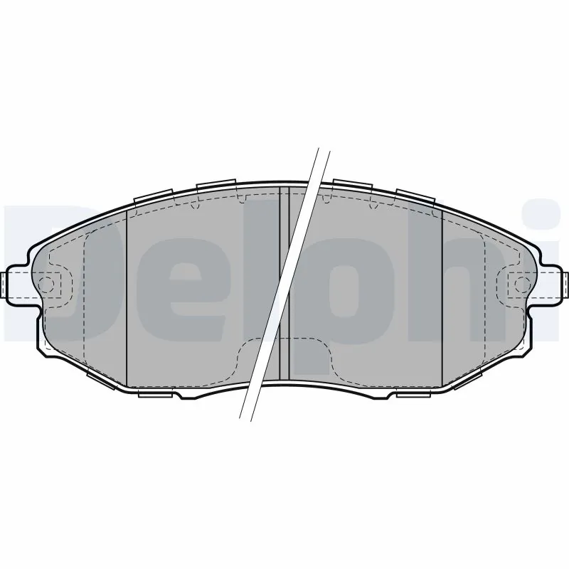 DELPHI fékbetétkészlet, tárcsafék - LP2183 - TothCarparts