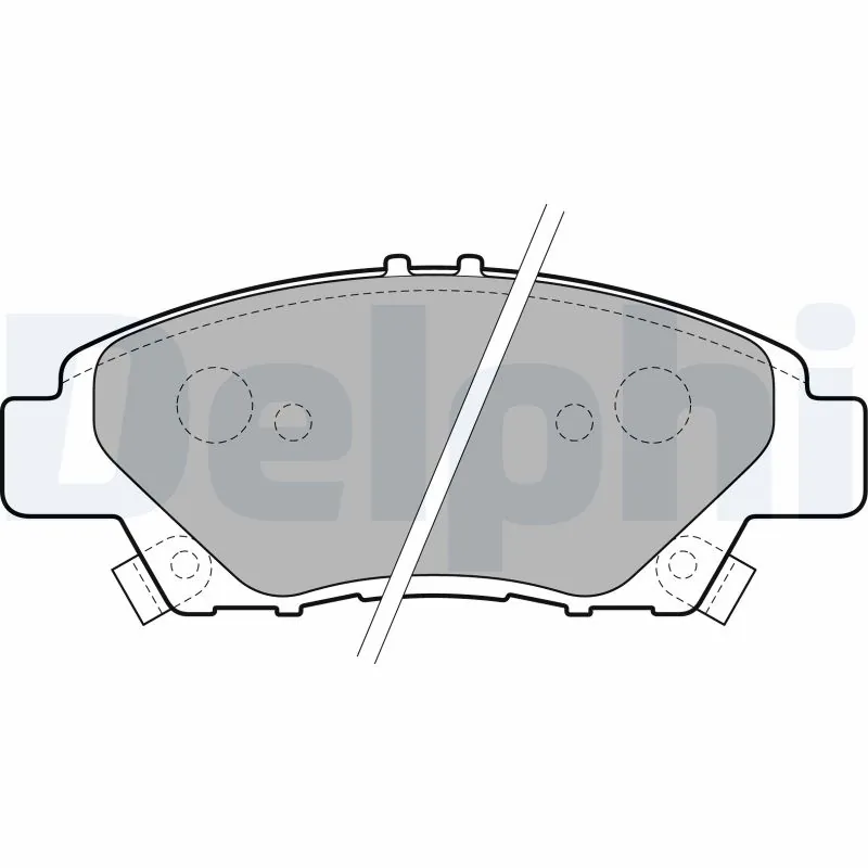 DELPHI fékbetétkészlet, tárcsafék - LP2194 - TothCarparts