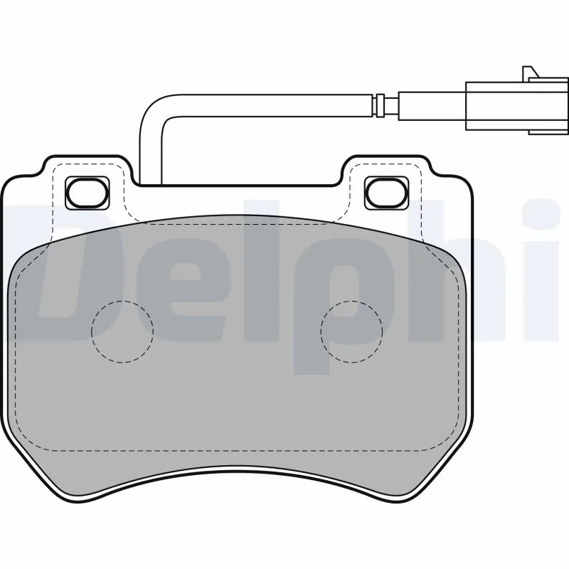 DELPHI fékbetétkészlet, tárcsafék - LP2200 - TothCarparts