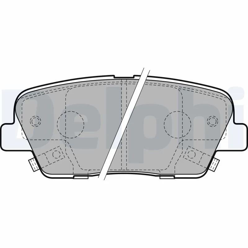 DELPHI fékbetétkészlet, tárcsafék - LP2202 - TothCarparts