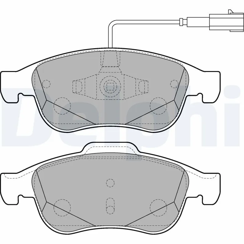 DELPHI fékbetétkészlet, tárcsafék - LP2220 - TothCarparts