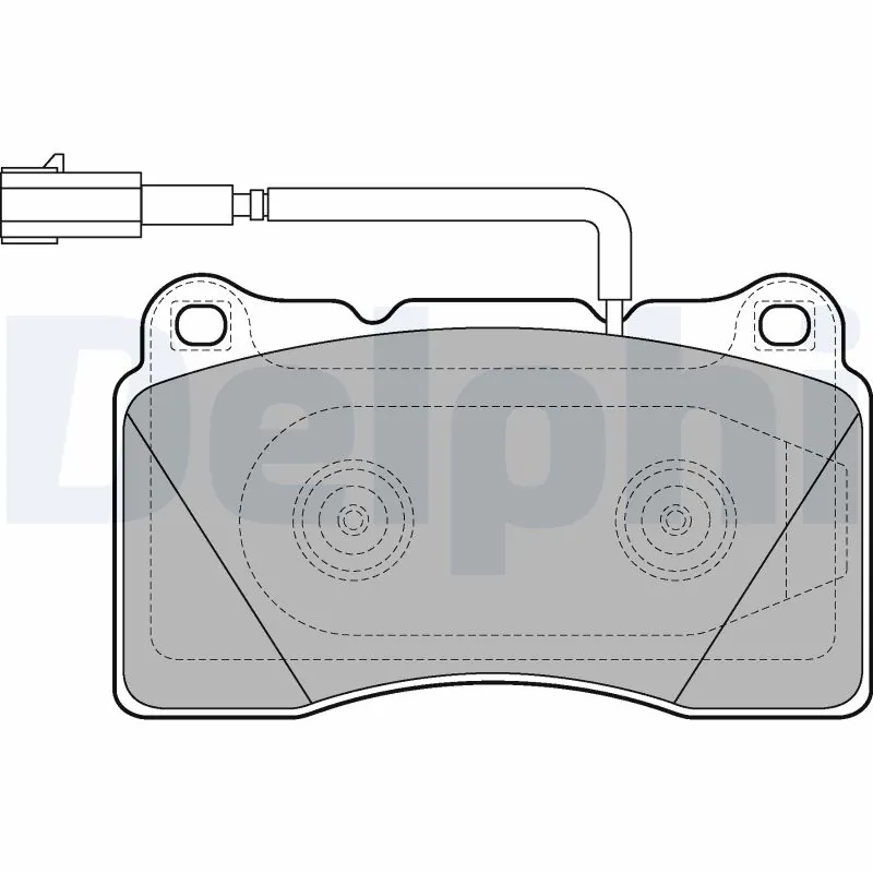 DELPHI fékbetétkészlet, tárcsafék - LP2221 - TothCarparts