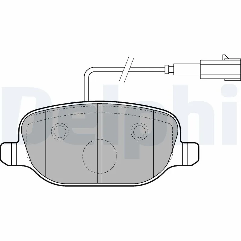 DELPHI fékbetétkészlet, tárcsafék - LP2223 - TothCarparts